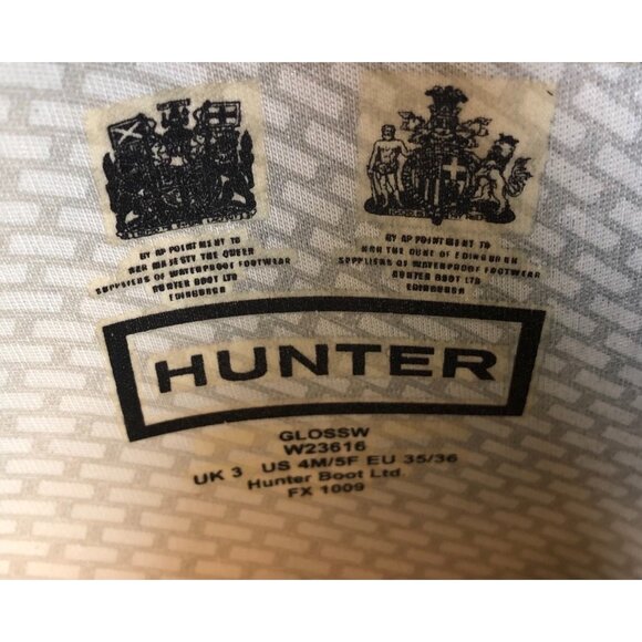 Hunter W23616 Original Gloss Tall Gray/Blue Rain Boots Womens 5 (v5p) - Picture 9 of 12